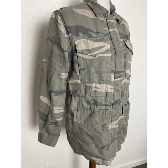 Rails Jacket Whitaker Sage Camo Utility Faux Fur Lined Outdoors FLAW - Picture 4 of 16